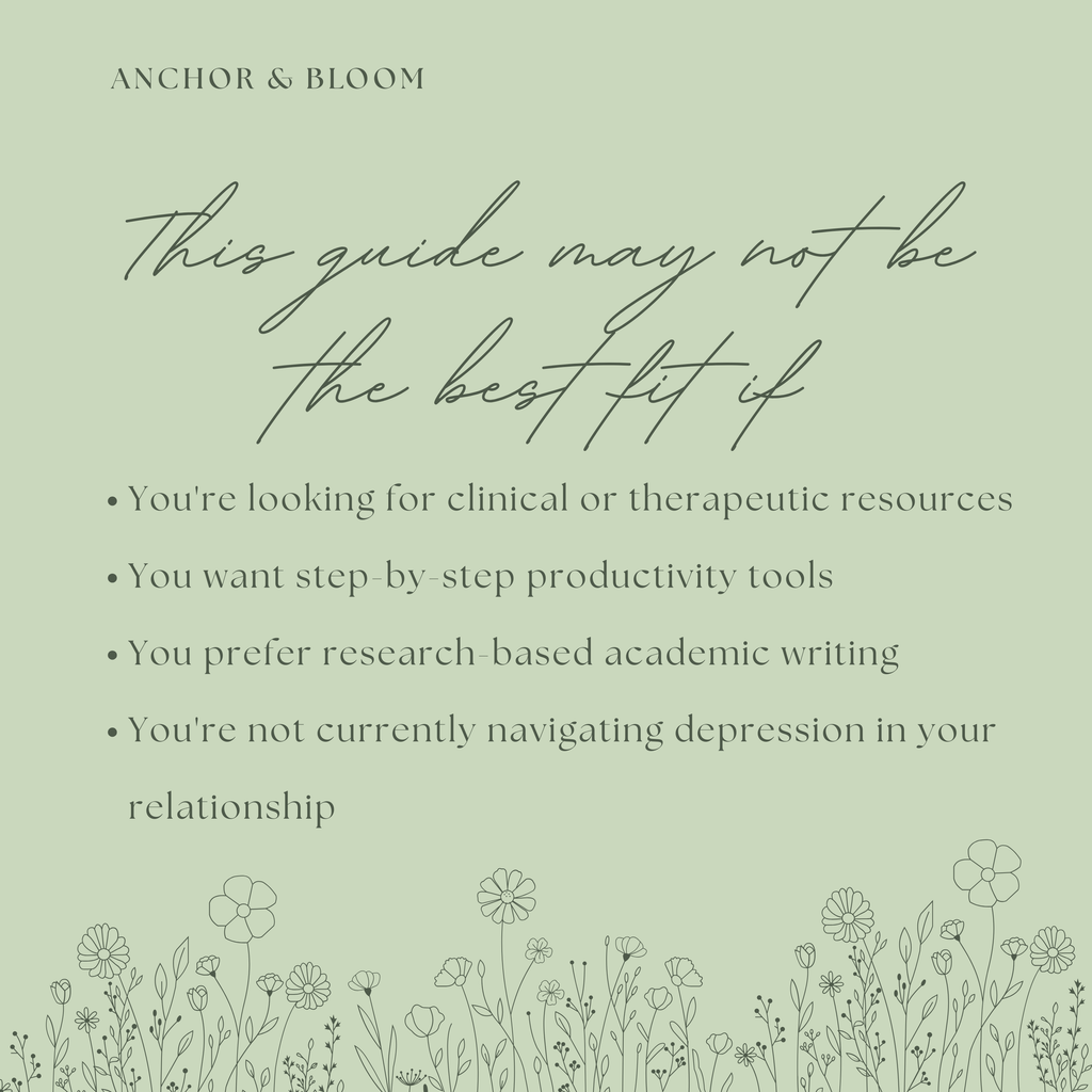 Love Through the Fog — A Guide for Couples Navigating Depression Together